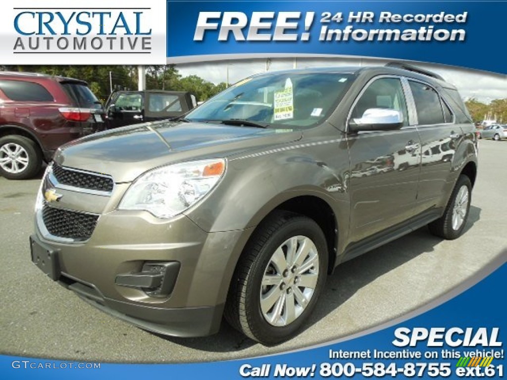 2010 Equinox LT - Mocha Steel Metallic / Jet Black photo #1