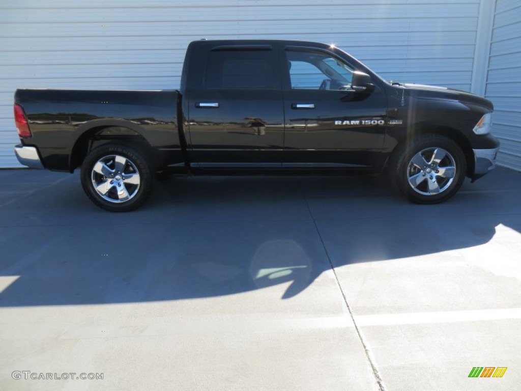 2012 Ram 1500 Lone Star Crew Cab - Black / Dark Slate Gray/Medium Graystone photo #3