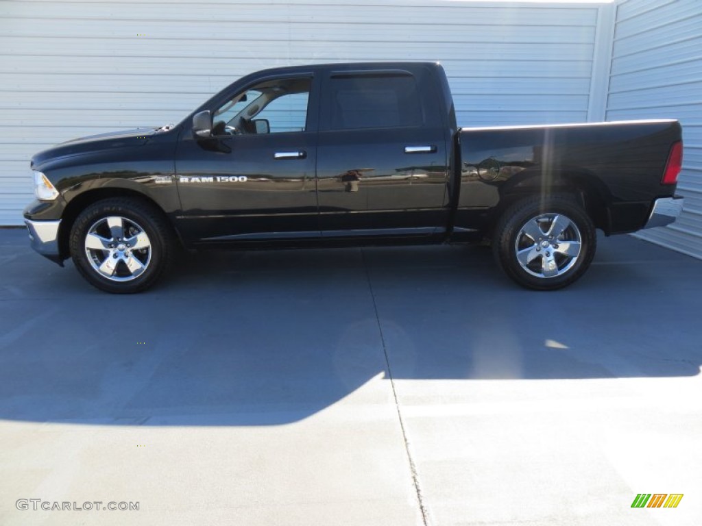 2012 Ram 1500 Lone Star Crew Cab - Black / Dark Slate Gray/Medium Graystone photo #6