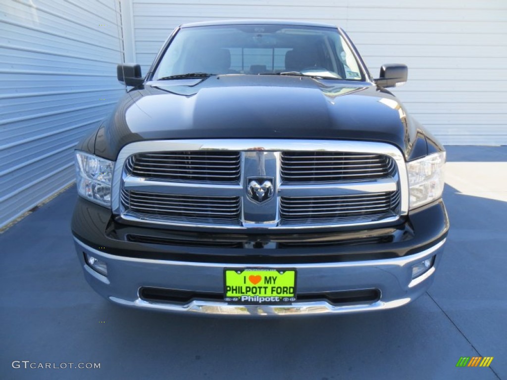 2012 Ram 1500 Lone Star Crew Cab - Black / Dark Slate Gray/Medium Graystone photo #9