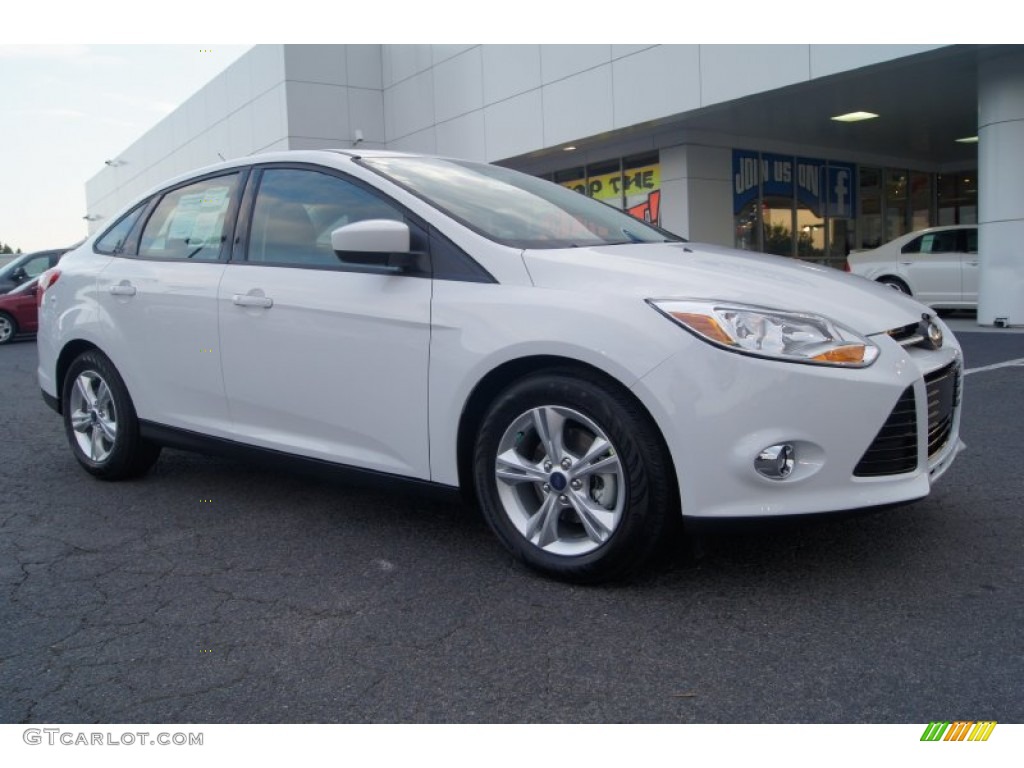 2012 Focus SE Sport Sedan - Oxford White / Two-Tone Sport photo #1