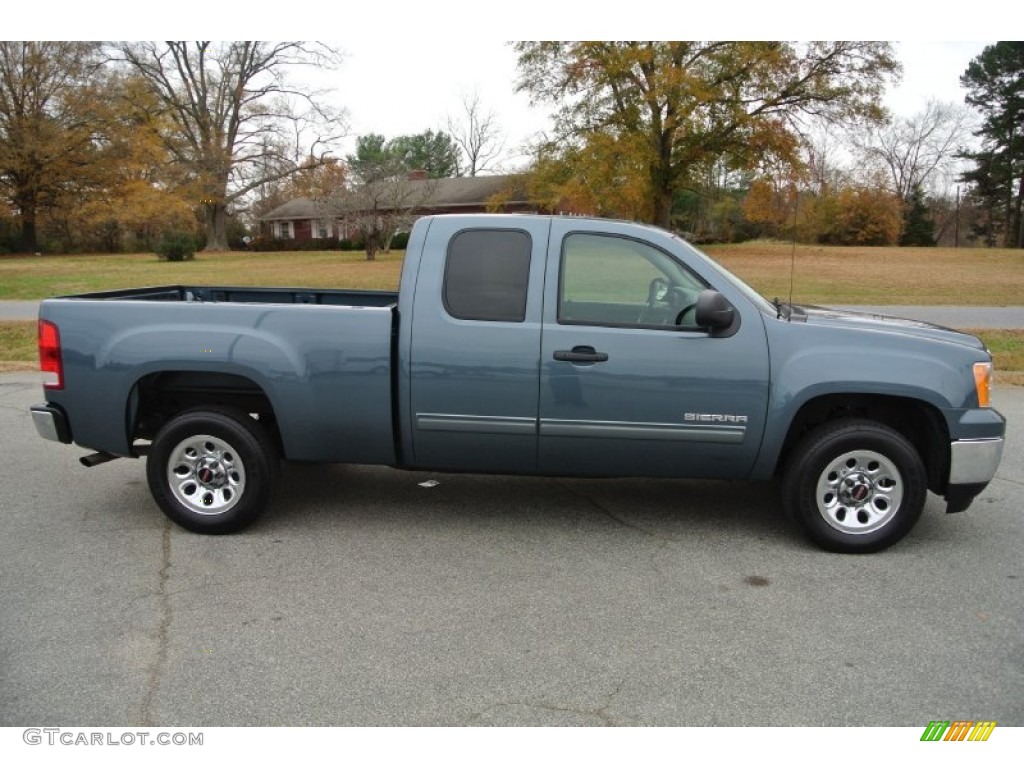 Stealth Gray Metallic 2012 GMC Sierra 1500 SLE Extended Cab Exterior Photo #88141091