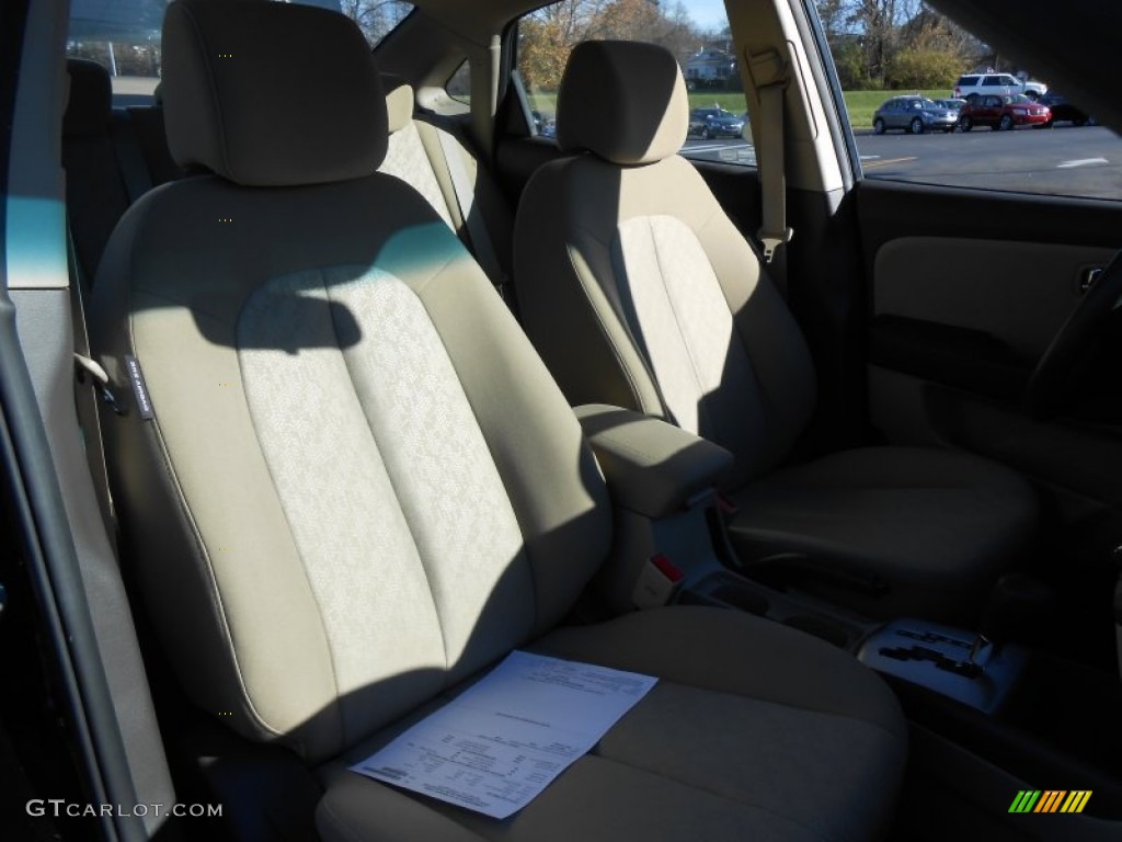 2010 Elantra GLS - Ebony Black / Beige photo #14