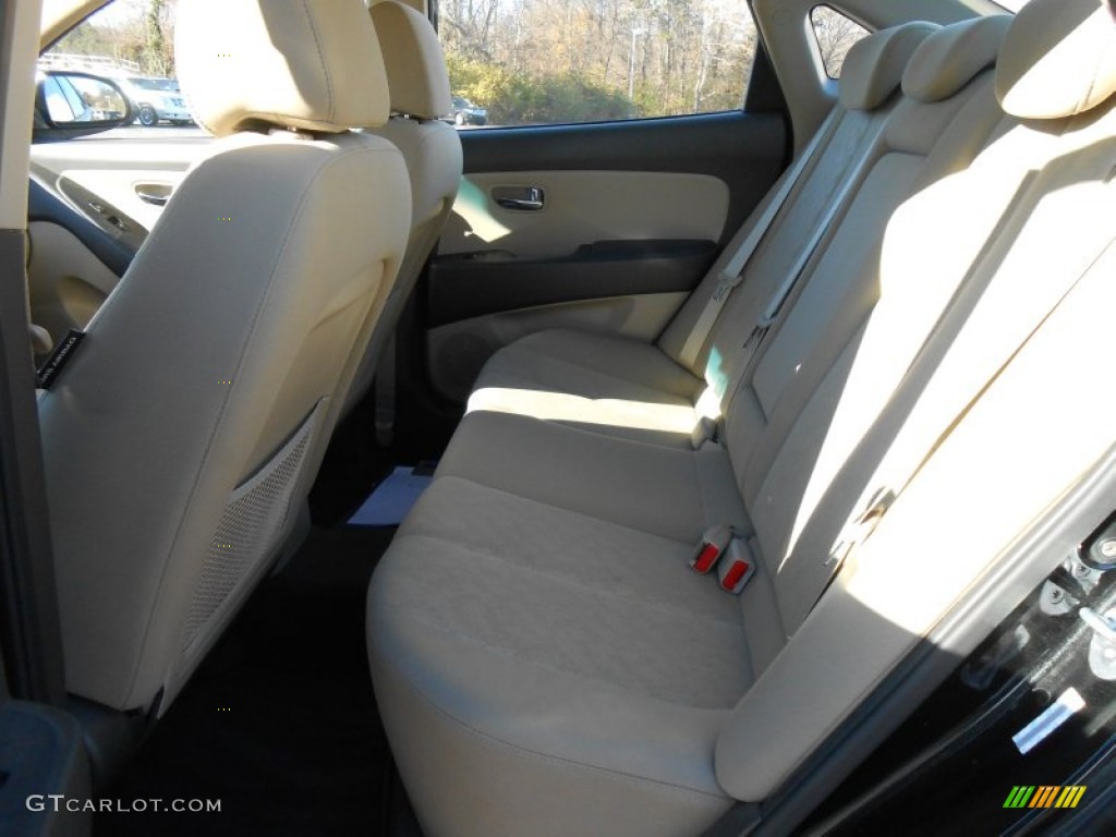 2010 Elantra GLS - Ebony Black / Beige photo #17