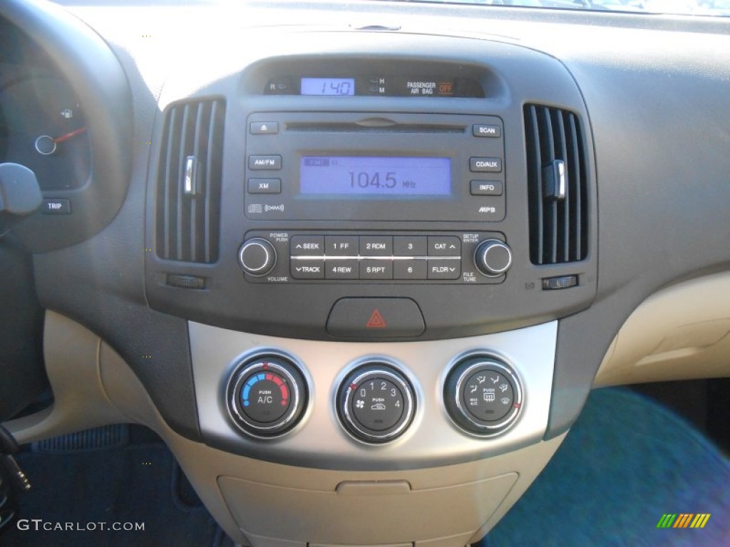2010 Elantra GLS - Ebony Black / Beige photo #23