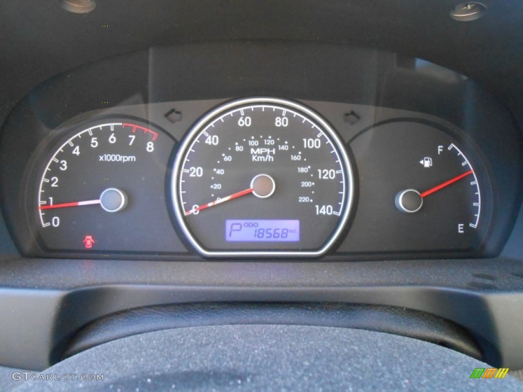 2010 Elantra GLS - Ebony Black / Beige photo #25