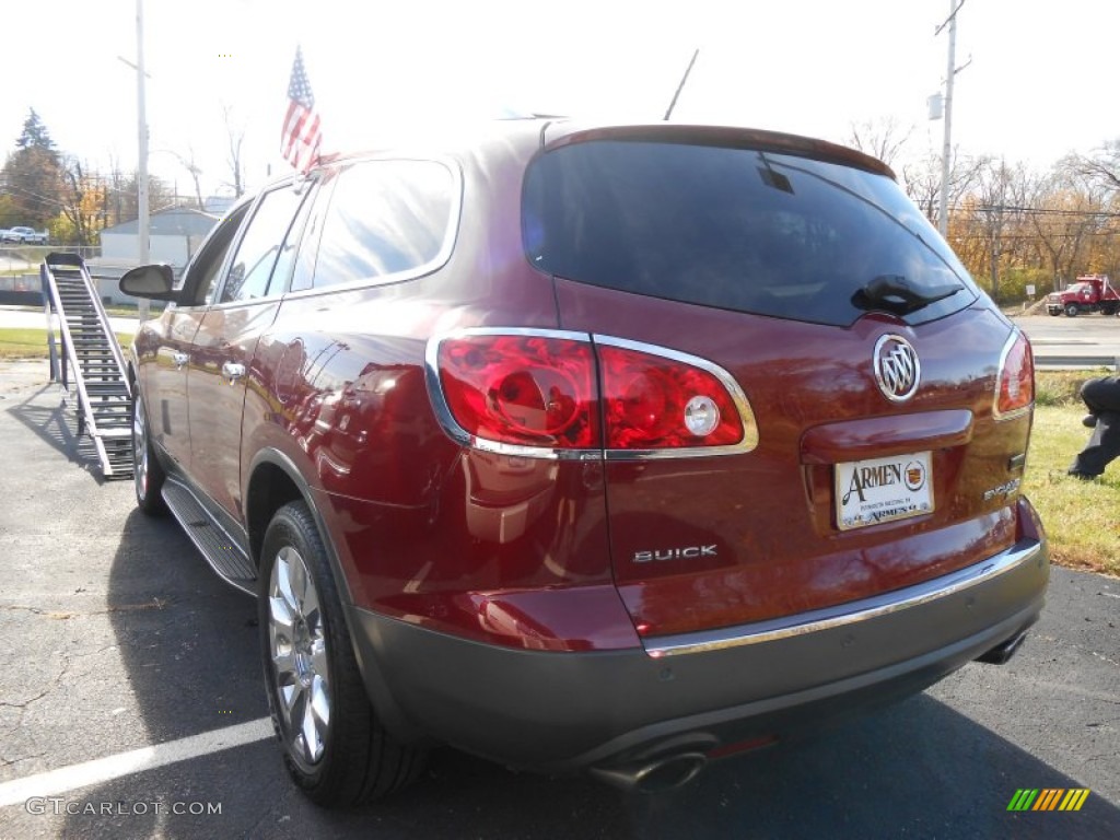 2011 Enclave CXL AWD - Red Jewel Tintcoat / Cashmere/Cocoa photo #7