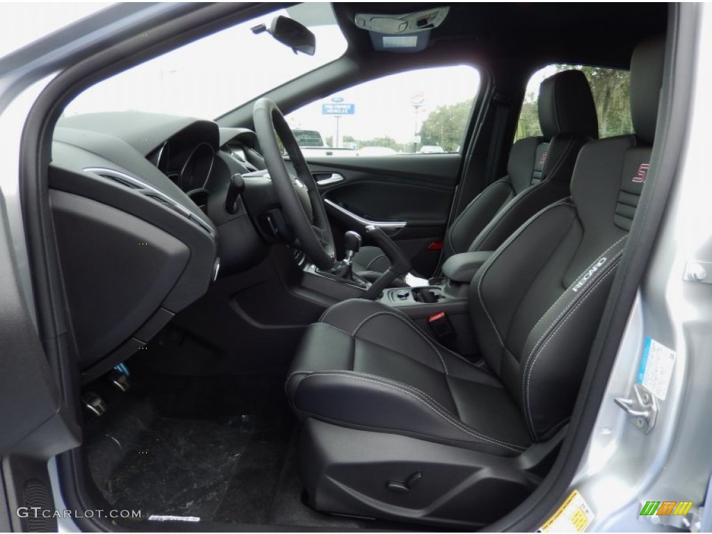 ST Charcoal Black Recaro Sport Seats Interior 2014 Ford Focus ST Hatchback Photo #88142381