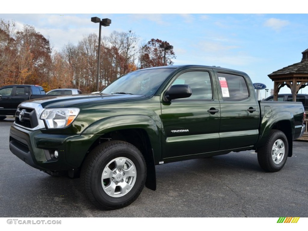 2014 Tacoma V6 Prerunner Double Cab - Spruce Green Mica / Graphite photo #3