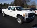 Summit White 2014 Chevrolet Silverado 3500HD WT Crew Cab 4x4 Exterior