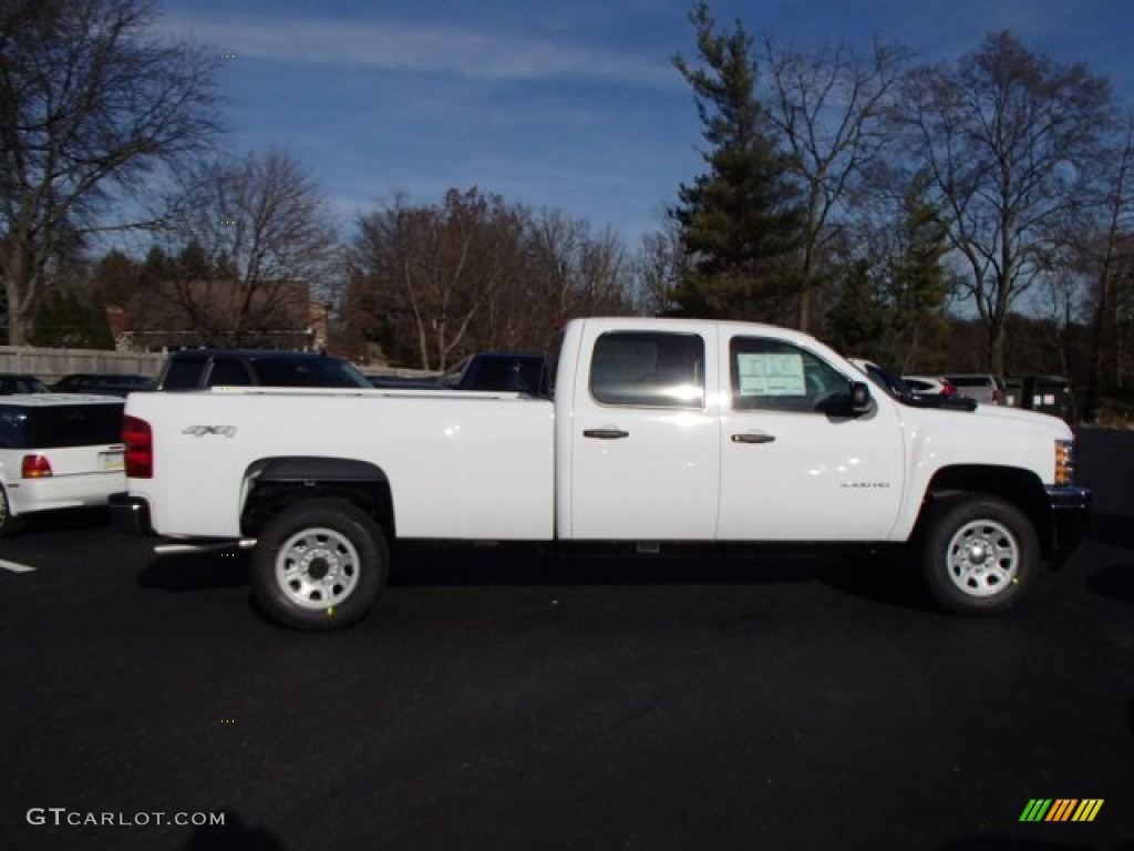 Summit White 2014 Chevrolet Silverado 3500HD WT Crew Cab 4x4 Exterior Photo #88142780