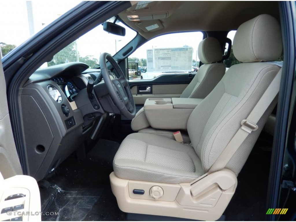 Pale Adobe Interior 2014 Ford F150 XLT SuperCrew 4x4 Photo #88143032