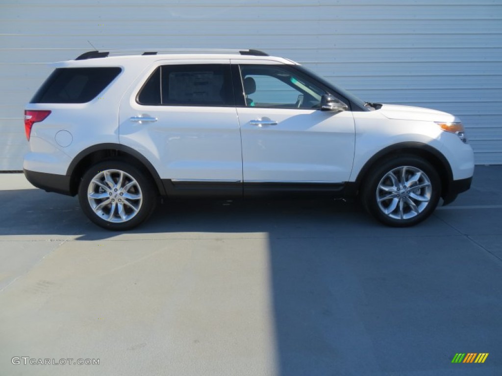 2014 Explorer XLT - White Platinum / Medium Light Stone photo #3