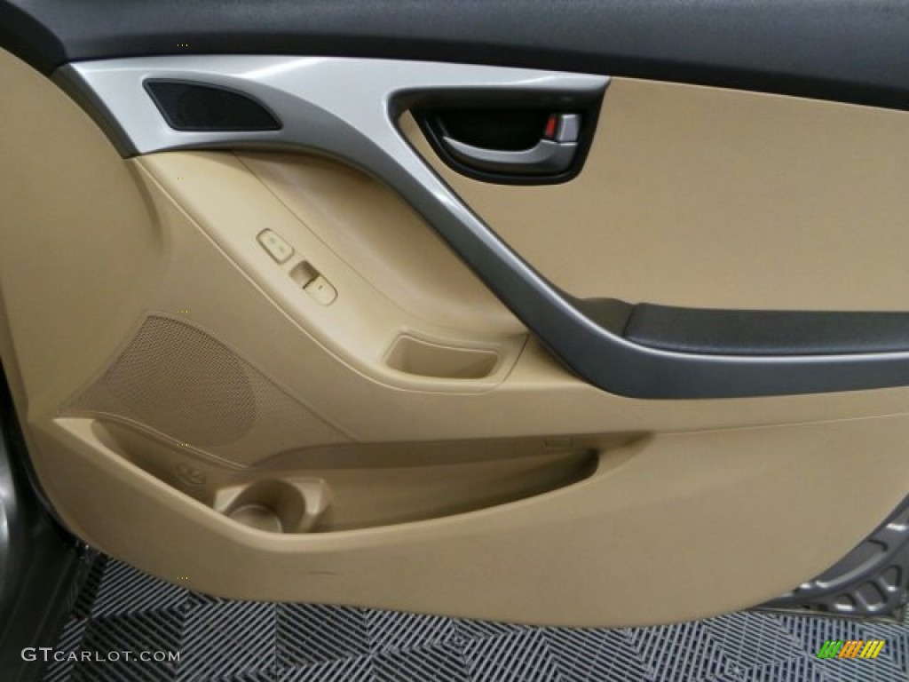 2013 Elantra GLS - Desert Bronze / Beige photo #14