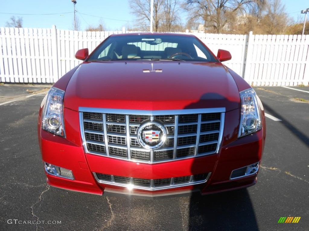 2014 CTS 4 Coupe AWD - Red Obsession Tintcoat / Cashmere/Ebony photo #2