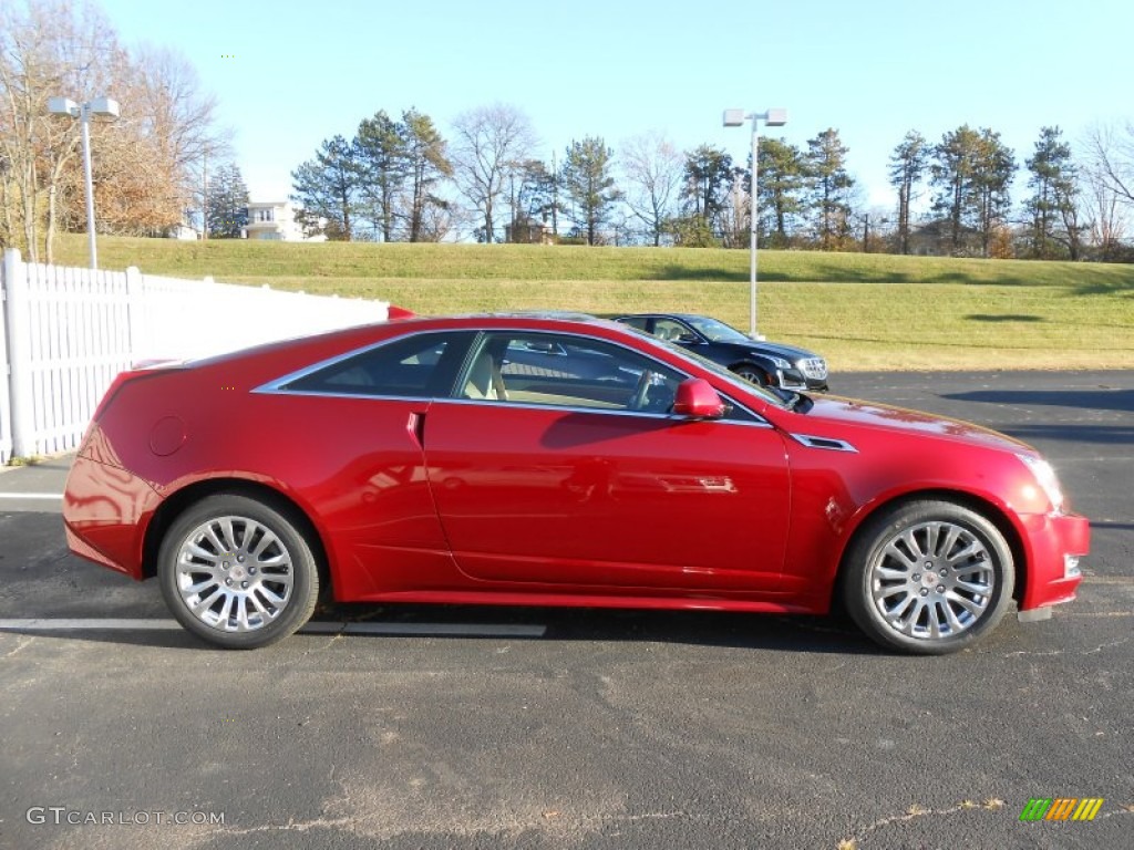 2014 CTS 4 Coupe AWD - Red Obsession Tintcoat / Cashmere/Ebony photo #4