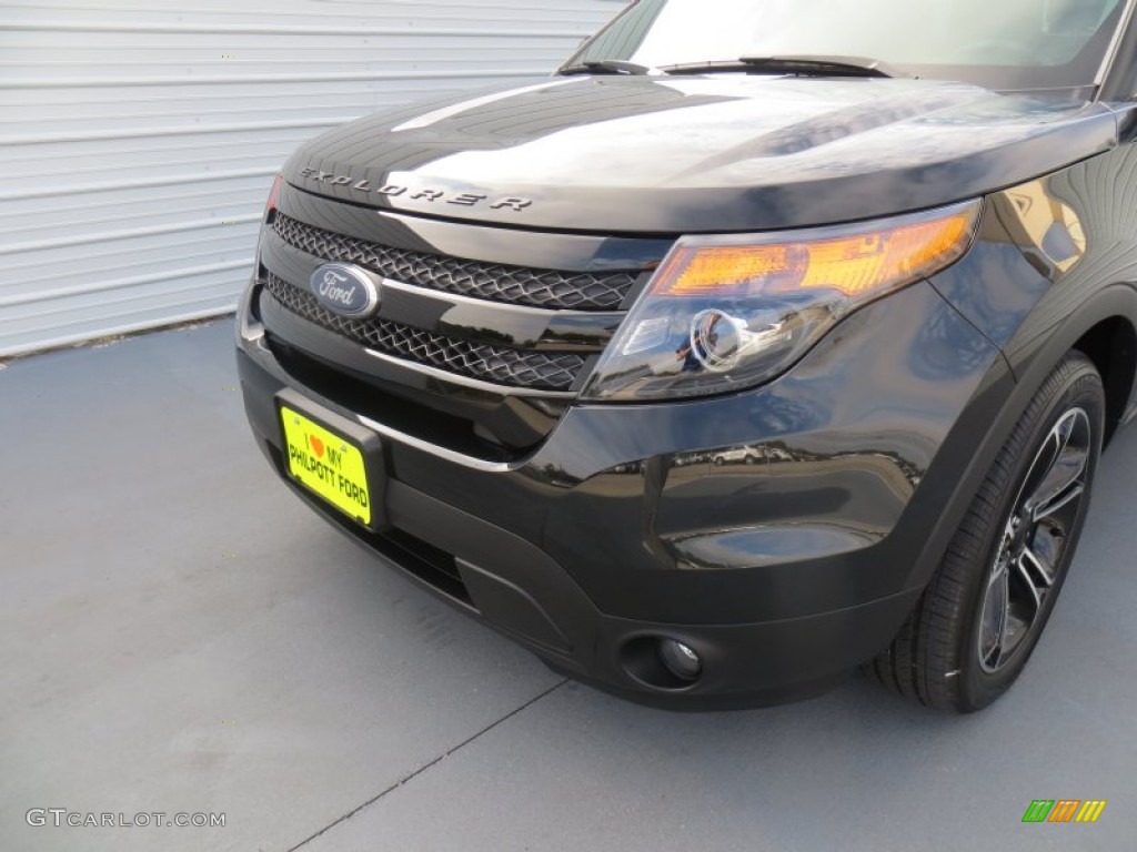 2014 Explorer Sport 4WD - Tuxedo Black / Sport Charcoal Black photo #10