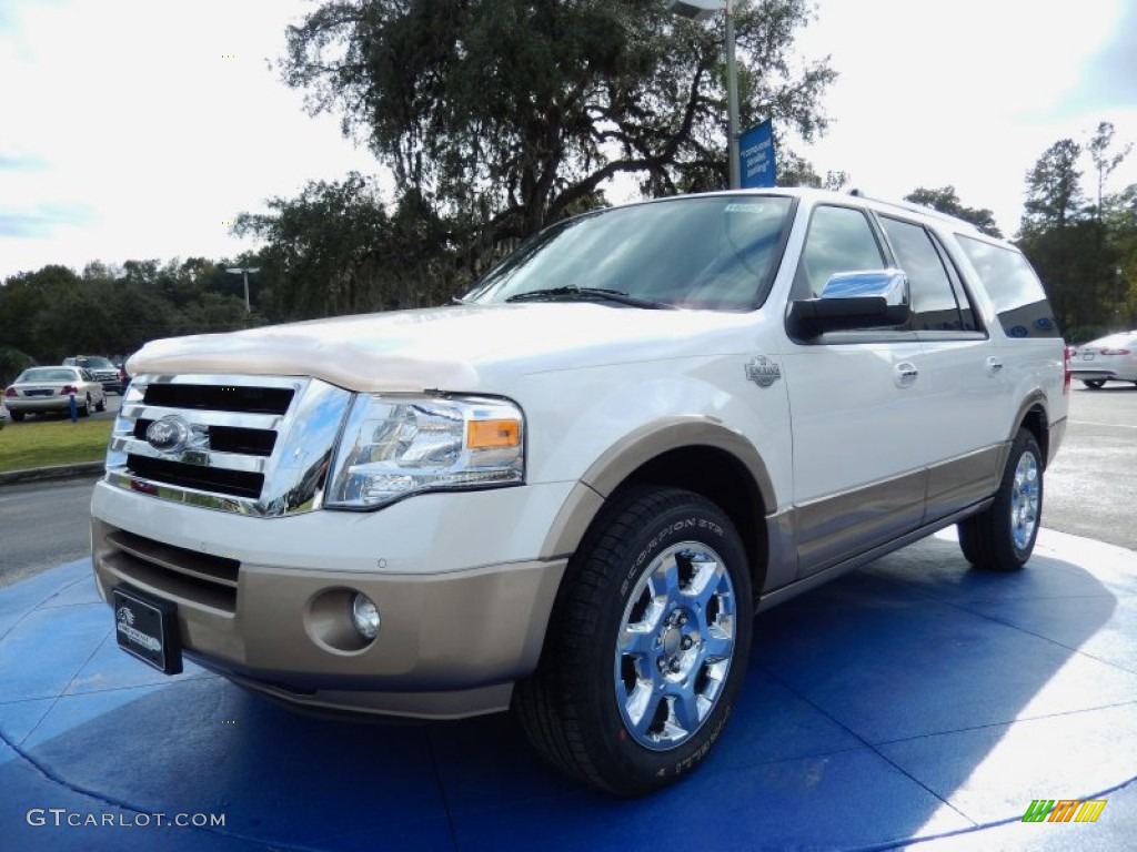 2014 Expedition EL King Ranch - White Platinum / King Ranch Red (Chaparral) photo #1