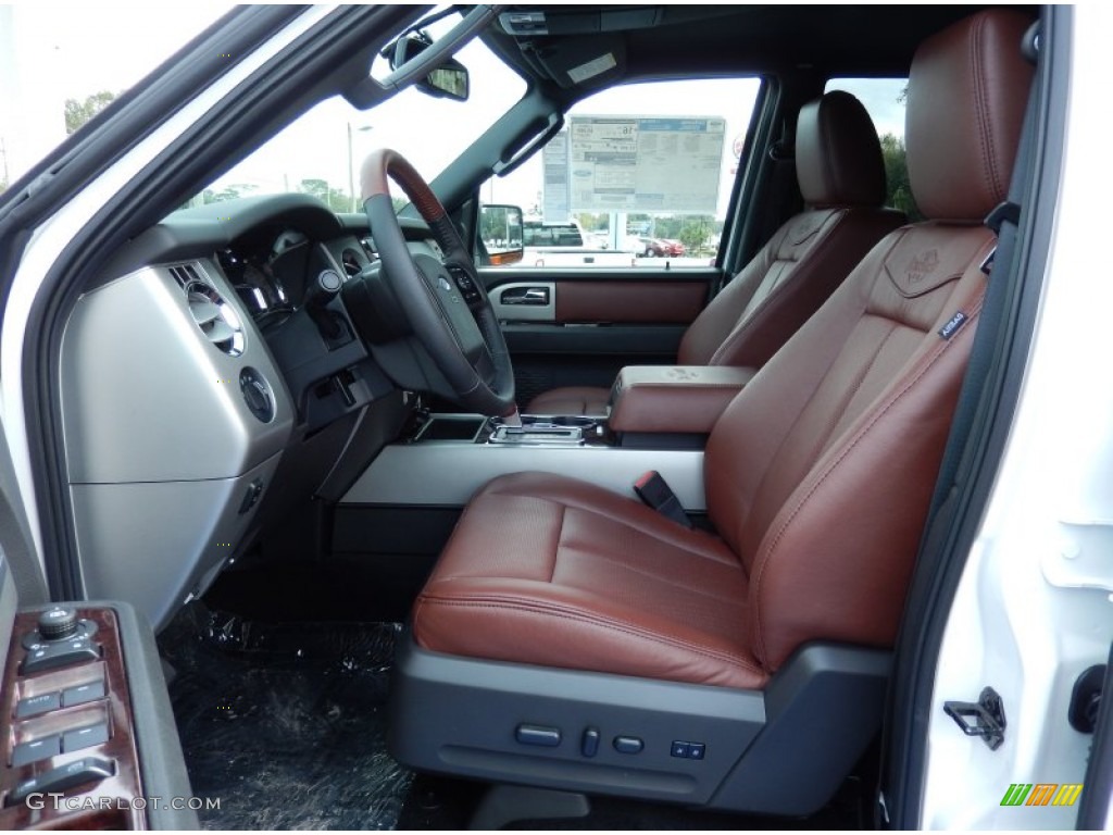 King Ranch Red (Chaparral) Interior 2014 Ford Expedition EL King Ranch Photo #88145194