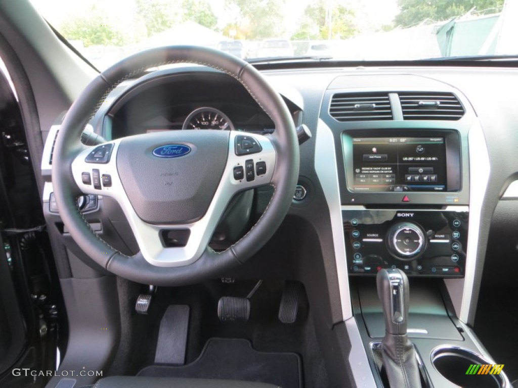 2014 Ford Explorer Sport 4WD Sport Charcoal Black Dashboard Photo #88145415
