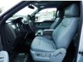 Steel Grey 2014 Ford F150 Lariat SuperCab Interior Color