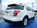 2014 White Platinum Ford Explorer XLT  photo #3