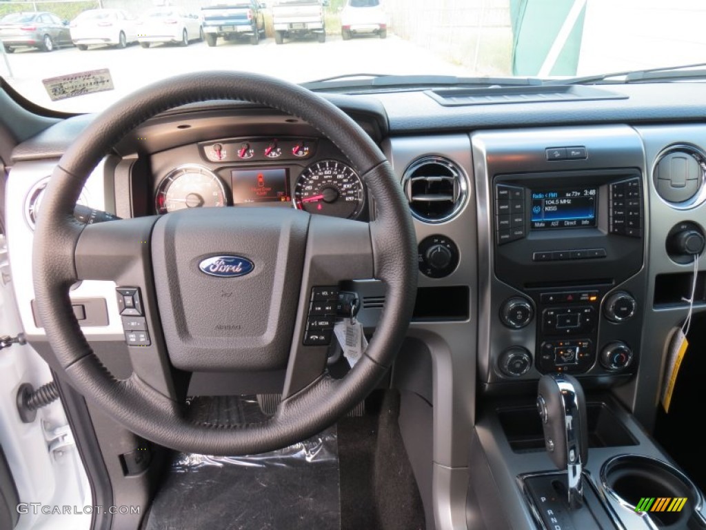 2014 Ford F150 FX4 SuperCrew 4x4 Black Dashboard Photo #88147418