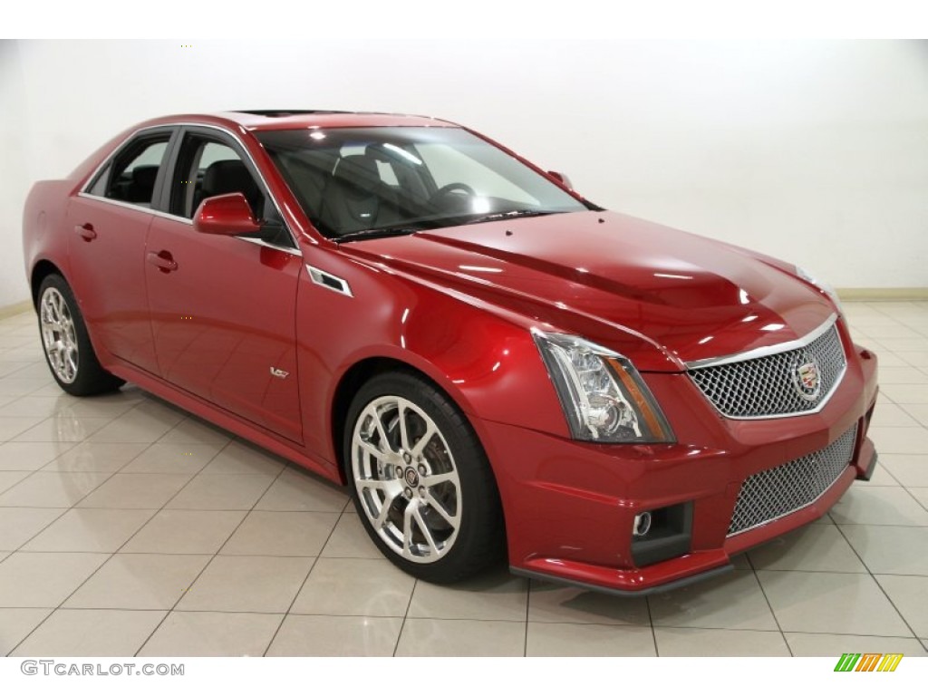 Crystal Red Tintcoat 2012 Cadillac CTS -V Sedan Exterior Photo #88147480