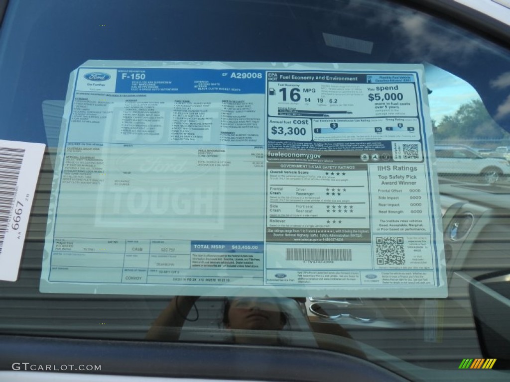 2014 Ford F150 FX4 SuperCrew 4x4 Window Sticker Photo #88147604