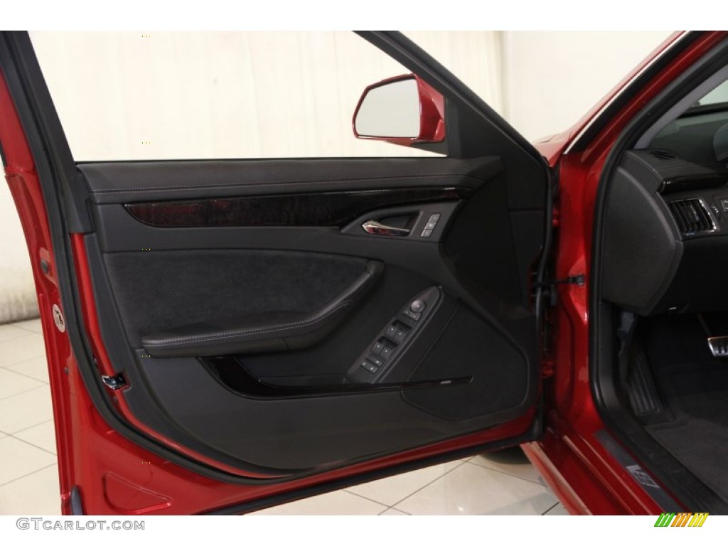 2012 Cadillac CTS -V Sedan Ebony/Ebony Door Panel Photo #88147685