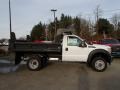 Oxford White - F450 Super Duty XL Regular Cab 4x4 Dump Truck Photo No. 1