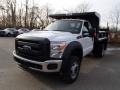 Oxford White - F450 Super Duty XL Regular Cab 4x4 Dump Truck Photo No. 4