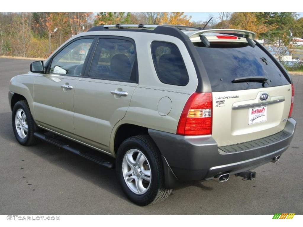 2008 Sportage LX V6 - Champagne Metallic / Beige photo #4