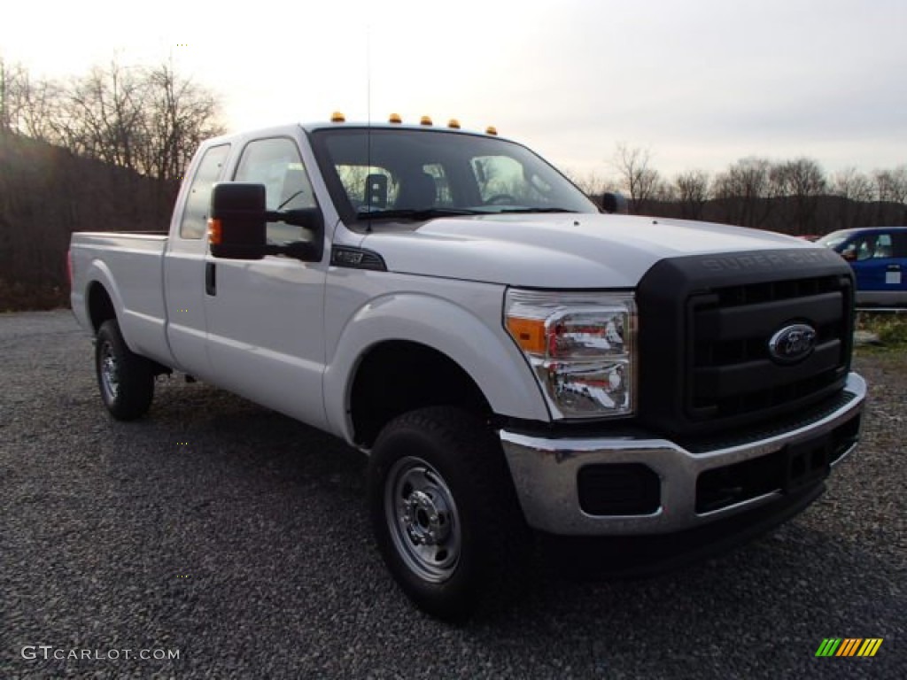 2014 F350 Super Duty XL SuperCab 4x4 - Oxford White / Steel photo #2