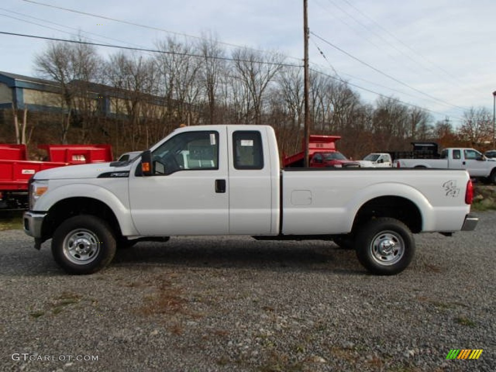 2014 F350 Super Duty XL SuperCab 4x4 - Oxford White / Steel photo #5