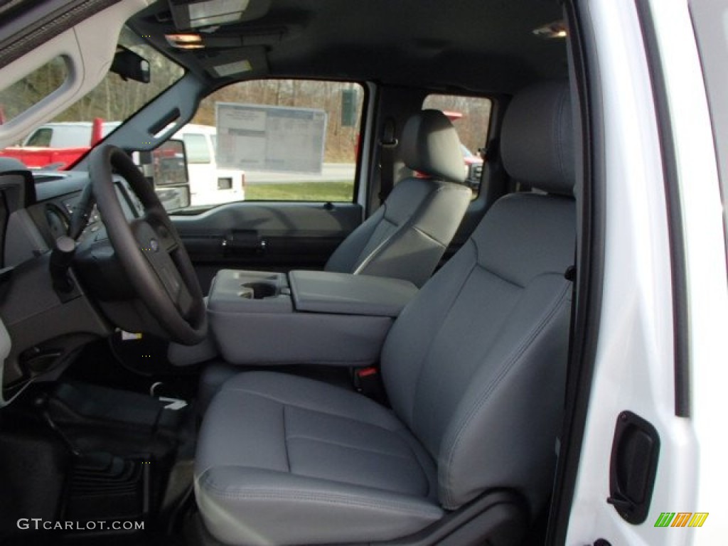 2014 F350 Super Duty XL SuperCab 4x4 - Oxford White / Steel photo #10