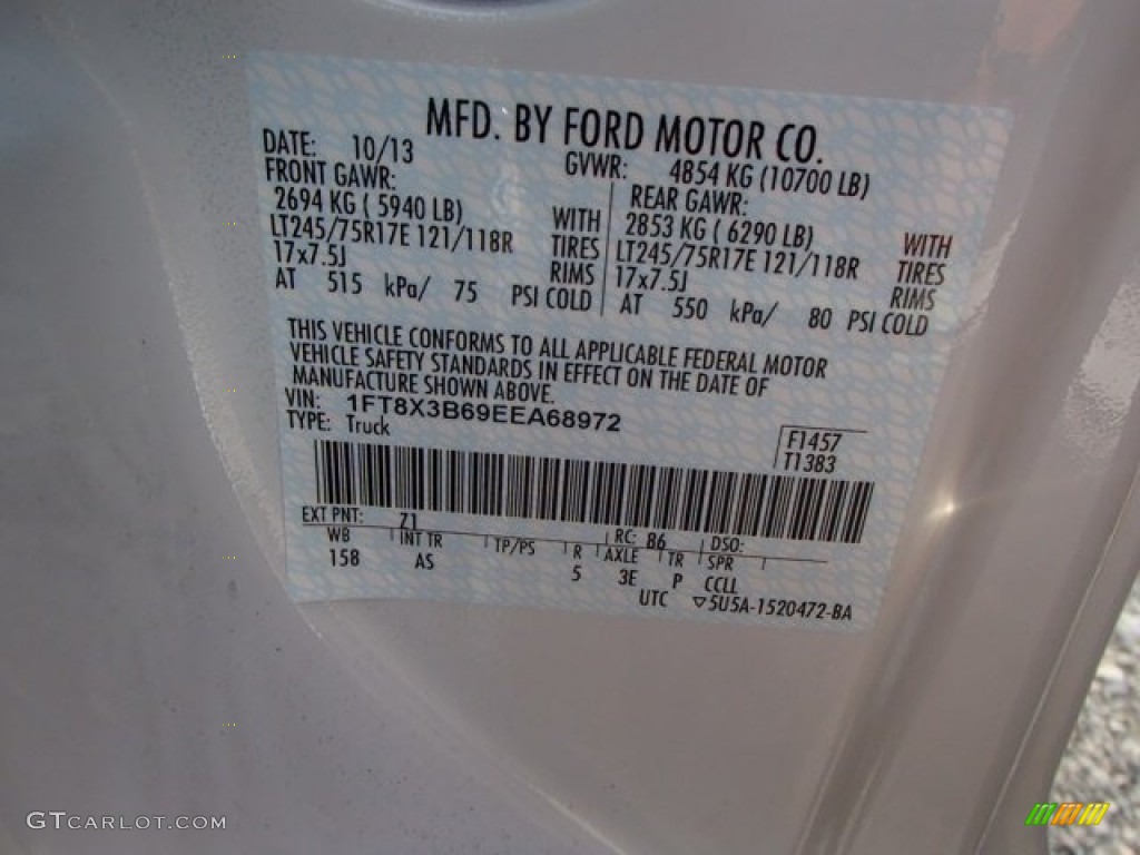 2014 F350 Super Duty XL SuperCab 4x4 - Oxford White / Steel photo #20