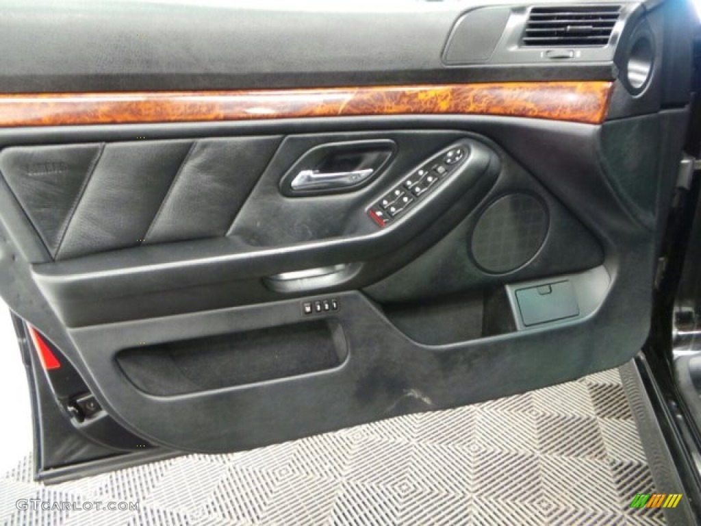 2000 BMW 5 Series 528i Sedan Black Door Panel Photo #88150637