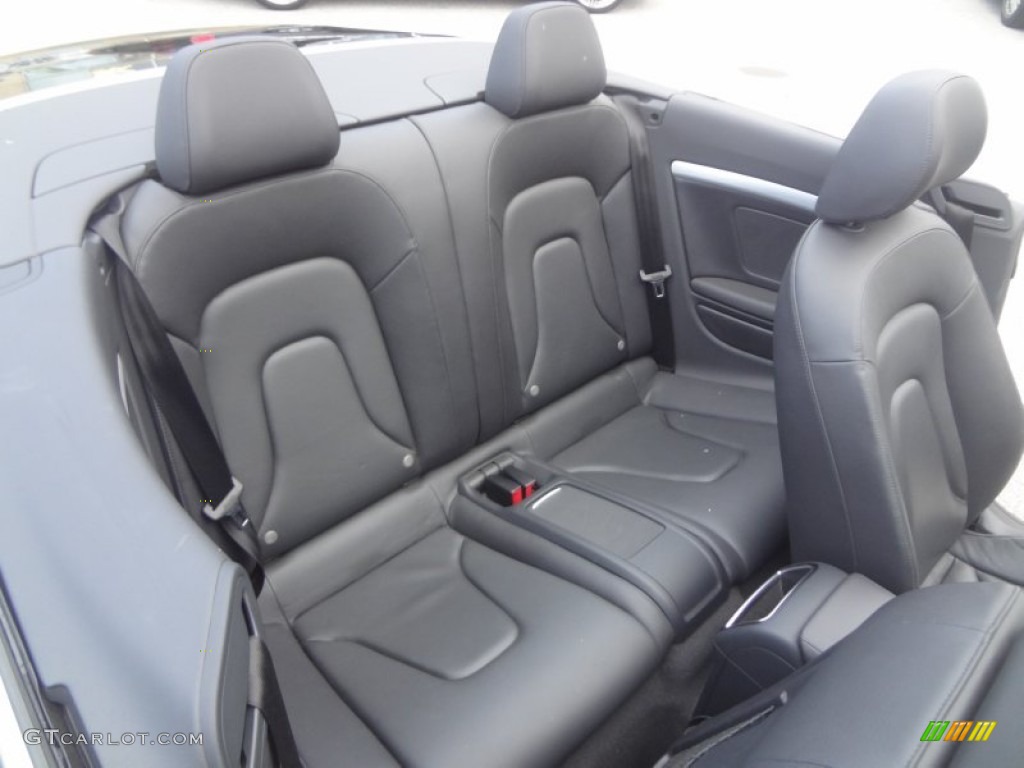 2012 Audi A5 2.0T Cabriolet Rear Seat Photo #88150658