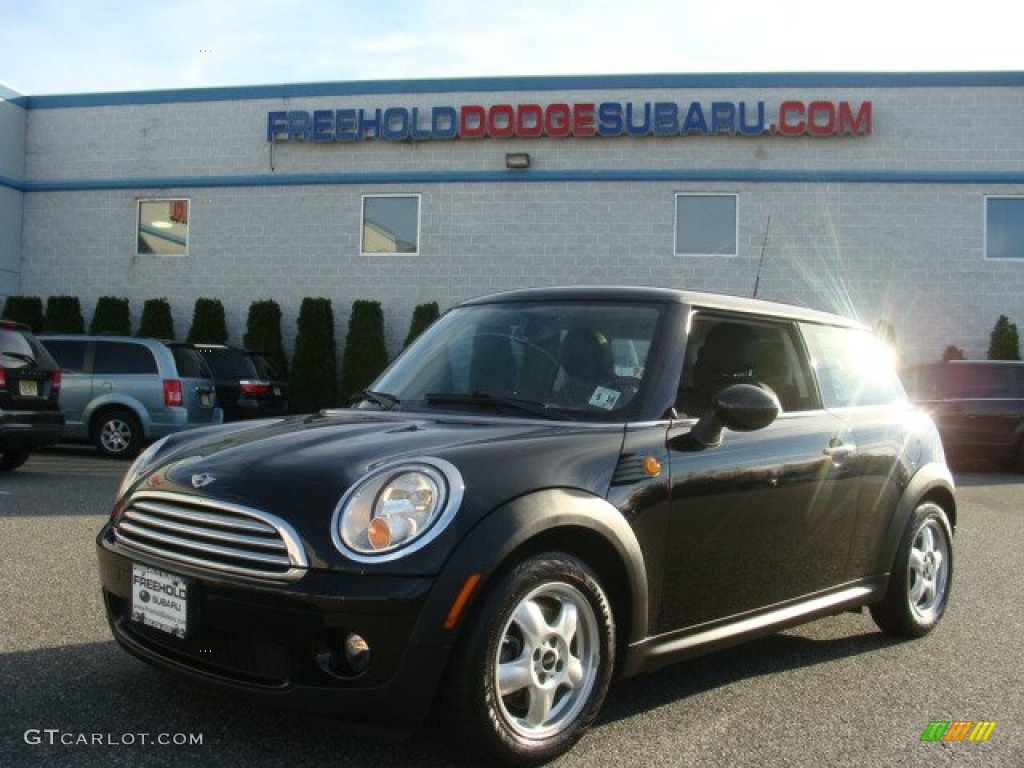 2009 Cooper Hardtop - Midnight Black / Checkered Carbon Black/Black photo #1