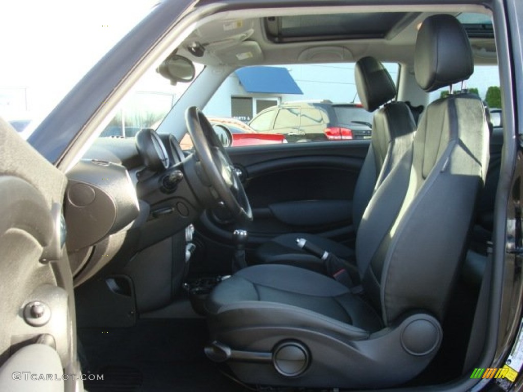 2009 Cooper Hardtop - Midnight Black / Checkered Carbon Black/Black photo #13