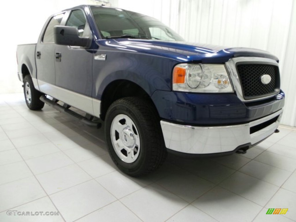 2007 F150 XLT SuperCrew 4x4 - Dark Blue Pearl Metallic / Medium Flint photo #1
