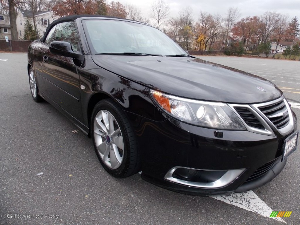 2010 9-3 Aero Convertible - Jet Black Metallic / Parchment/Black photo #7