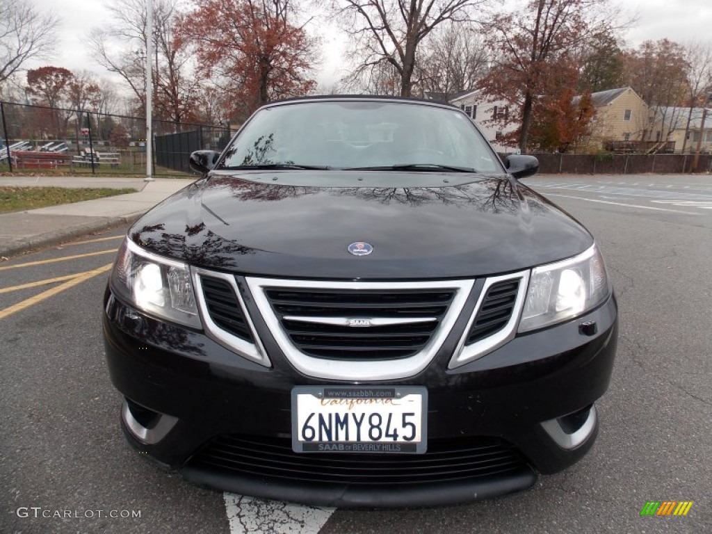 2010 9-3 Aero Convertible - Jet Black Metallic / Parchment/Black photo #8