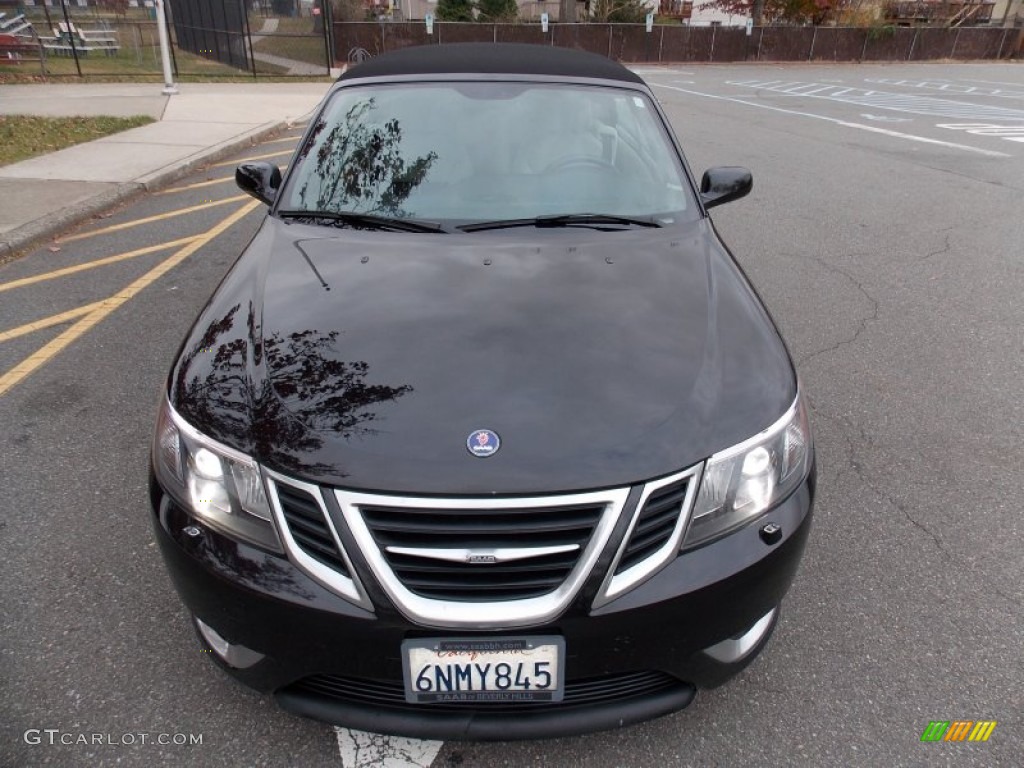 2010 9-3 Aero Convertible - Jet Black Metallic / Parchment/Black photo #9