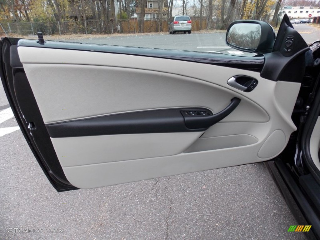 2010 Saab 9-3 Aero Convertible Parchment/Black Door Panel Photo #88154927