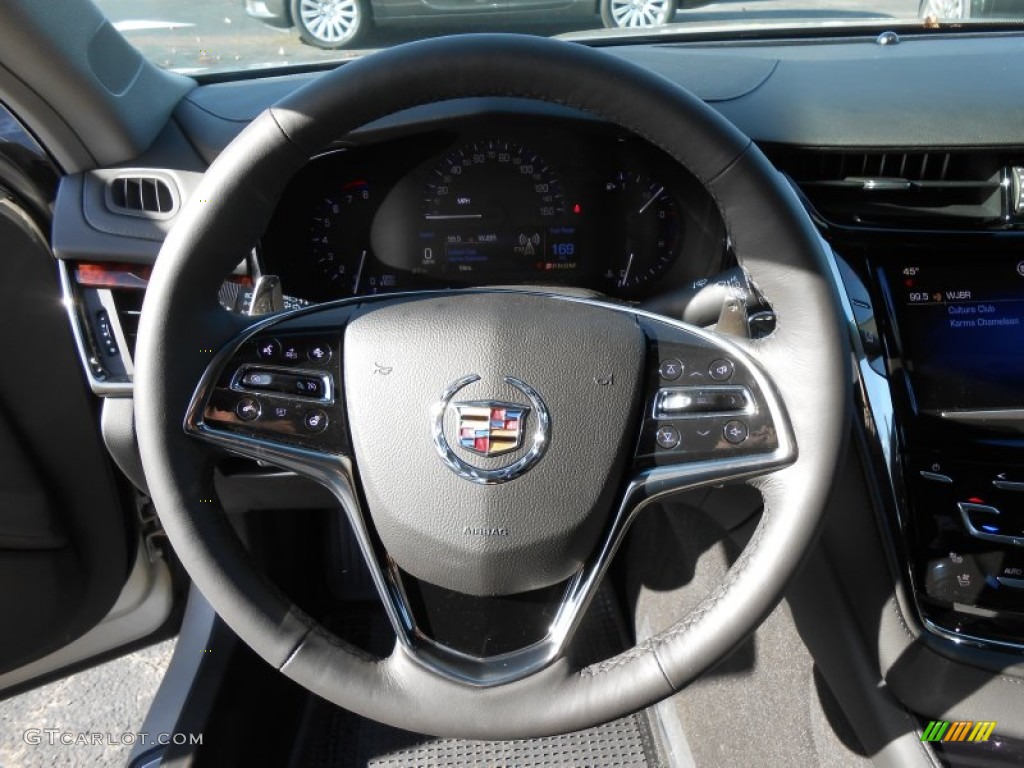 2014 CTS Luxury Sedan AWD - Silver Coast Metallic / Jet Black/Jet Black photo #13