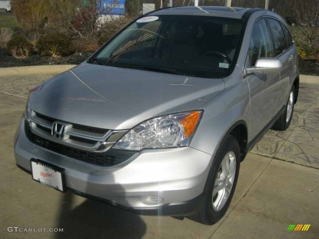 2011 CR-V EX-L 4WD - Alabaster Silver Metallic / Gray photo #1