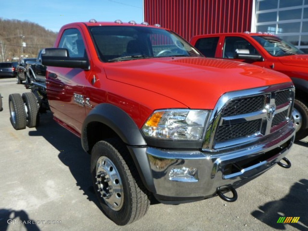 Flame Red 2014 Ram 4500 Tradesman Regular Cab 4x4 Chassis Exterior Photo #88157501