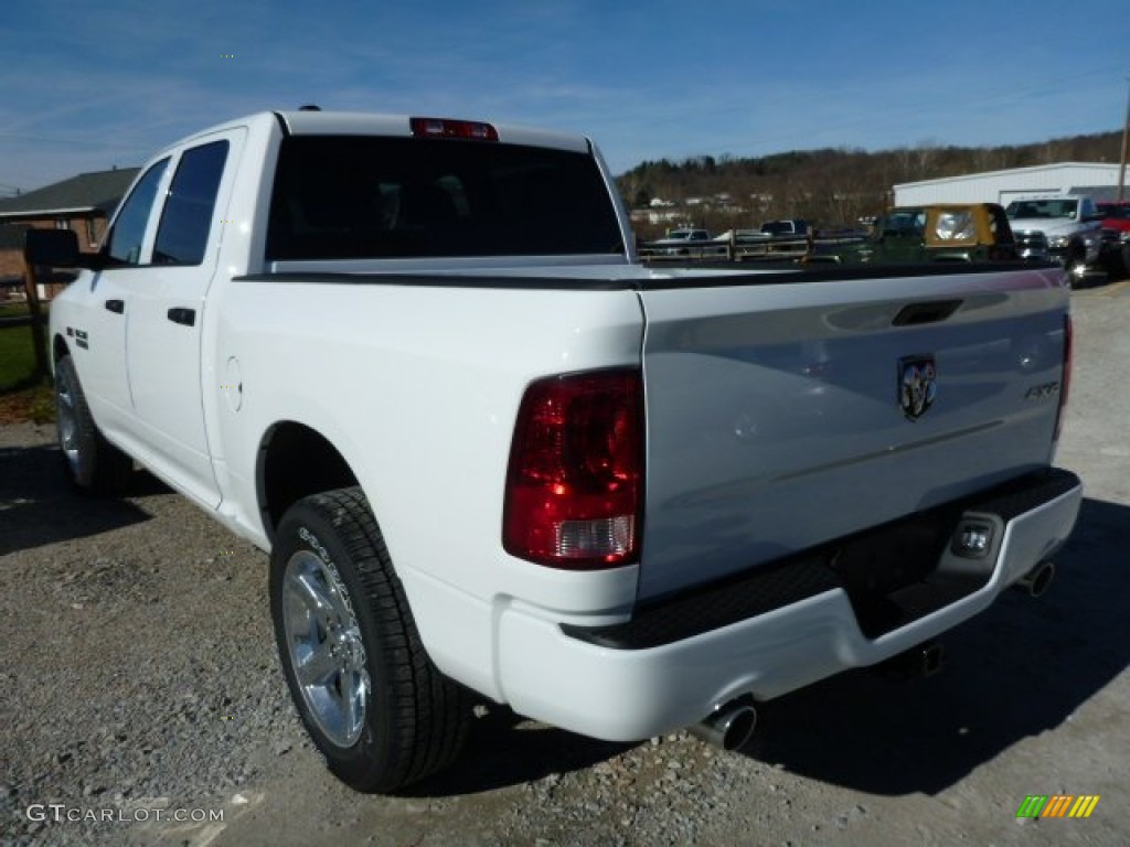 2014 1500 Express Crew Cab 4x4 - Bright White / Black/Diesel Gray photo #3